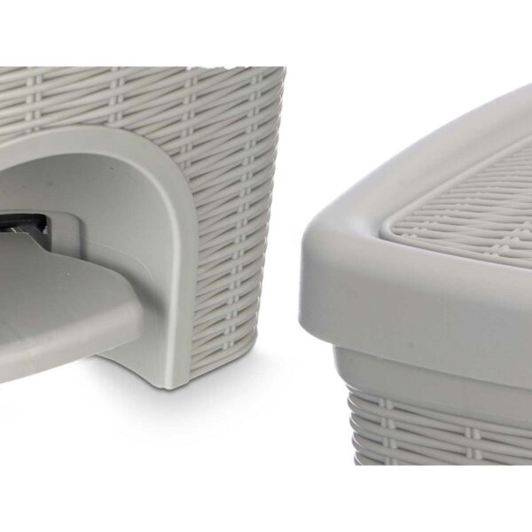 Kosz na Śmieci Stefanplast 30798 Jasnoszary Plastikowy 20 L (6 Sztuk) - obrazek 5