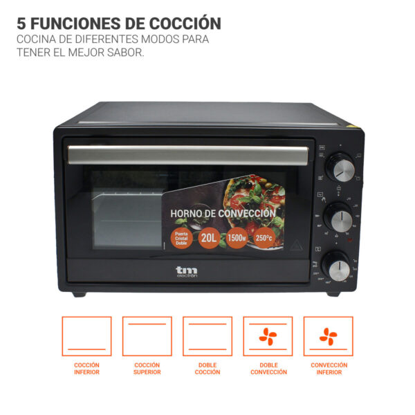 Piecyk konwekcyjny TM Electron 20 L 20 L 250ºC - obrazek 3