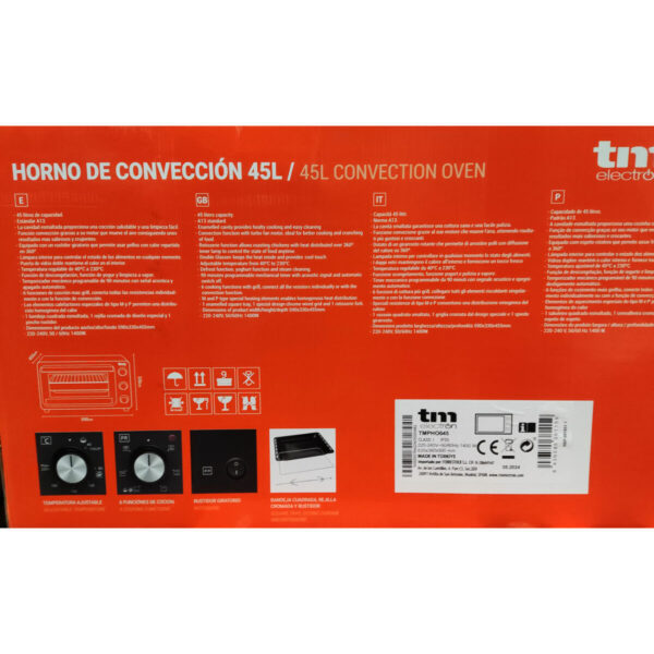 Piecyk konwekcyjny TM Electron 45 L 45 L 200ºC - obrazek 4