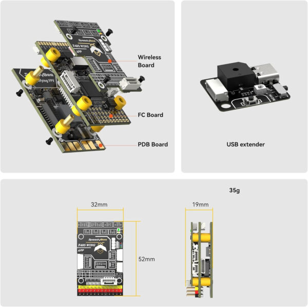 Kontroler lotu Speedybee F405, SB-F405WING-APP, dla FPV z WiFi i konfiguracją przez aplikację - obrazek 3