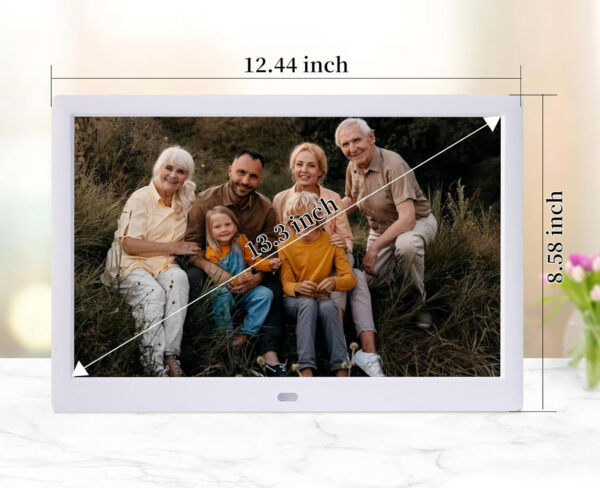 UŻYWANA Cyfrowa ramka na zdjęcia TSITSC 1301-DE-Weiß-1 13,3`` 32 GB biała - obrazek 5