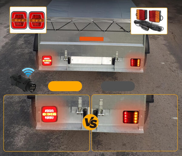Bbezprzewodowe magnetyczne światła AOHEWEI LED 12/24V do przyczep - obrazek 3