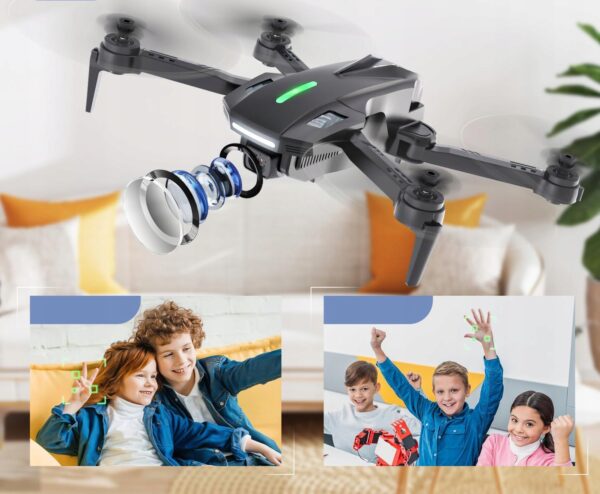 Mini dron DEERC D70 z kamerą HD 1080P dla dzieci i dorosłych, 2 baterie - obrazek 2