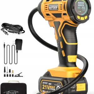 Używany Pompka do opon 21V 180 PSI z cyfrowym manometrem AUTDER