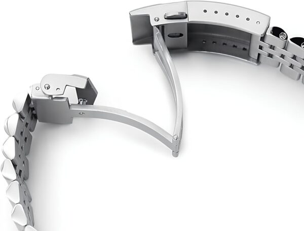 Pasek MiLTAT 20 mm do zegarka Seiko 5-40 mm matowa stal rozmiar L - obrazek 5