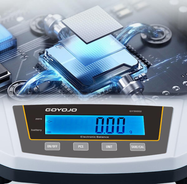 USZKODZONY/UŻYWANE Waga precyzyjna GOYOJO 5000g x 0.1g laboratorium, kuchnia, jubiler, przemysł - obrazek 8
