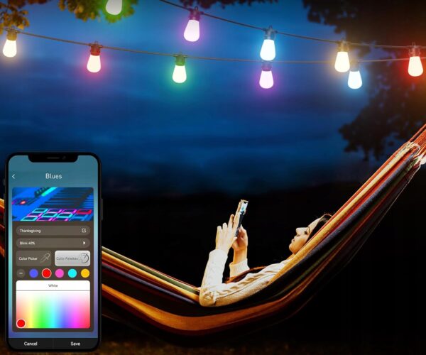 Światła LED Diivoo, 15m z aplikacją Bluetooth, IP65, wodoodporne - obrazek 2