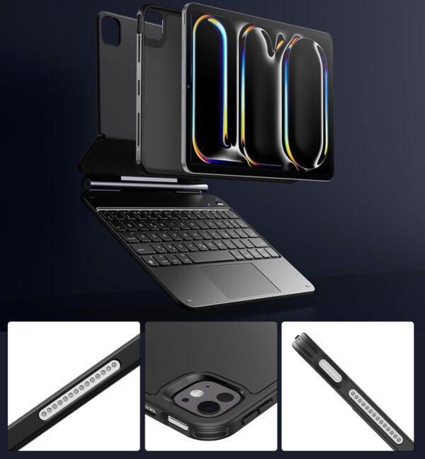 Etui z klawiaturą ESR iPad Pro 13 cali M4, Laptop, Model 6B023 QWERTZ - obrazek 8