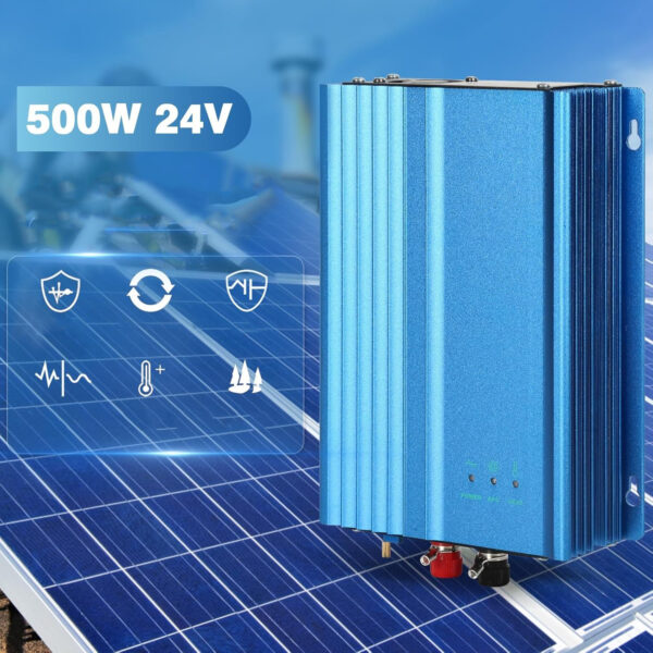 Inwerter sieciowy DEWIN SY2402V01272, MPPT 500 W, 24 V (AC 220 V) - obrazek 5