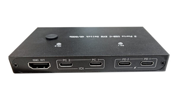 Kontroler KVM 2 Ports USB-C KVM Switch 4K/60Hz, USB-C/HDMI - obrazek 2