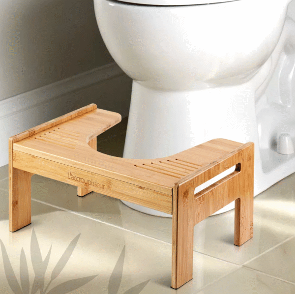 Podnóżek Squatty Potty Bois bambusowy do toalety naturalny styl 17/21cm - obrazek 2
