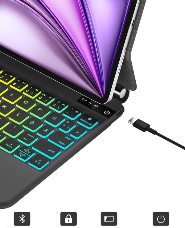 Etui z klawiaturą FOGARI P11 do iPad Air 11" (M3/M2) 2025/2024 Pro 11" - obrazek 3