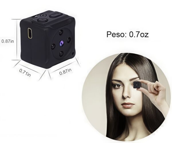NIYPS Mini telekamera szpiegowska 1080P z baterią, wizją nocną i ruchem - obrazek 2