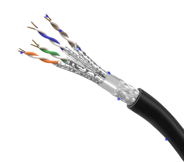 Kabel Ethernet Soibke Cat7-150BR-1 150 m, SFTP Cat 7 RJ45, 10 Gbit/s - obrazek 4