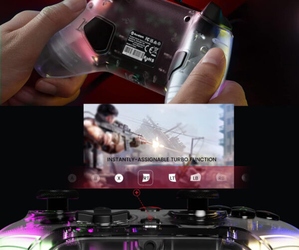 Kontroler GameSir T4 Kaleid z RGB do Windows 10/11, Switch i Android TV - obrazek 4