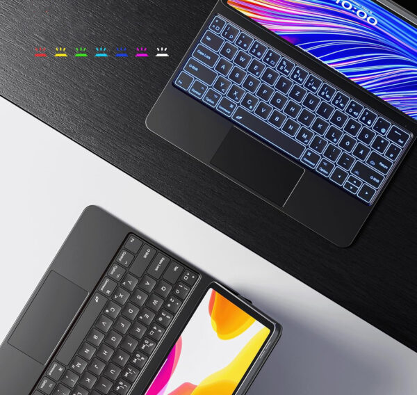 Etui z klawiaturą Earto iPad Air 2024, 12.9 cali, układ QWERTZ, czarne - obrazek 5