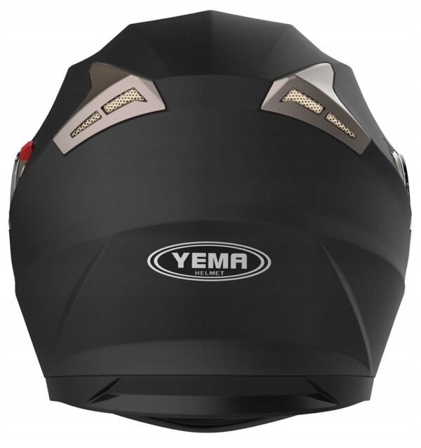 Kask motocyklowy YEMA YM-829, czarny matowy, L 59-60cm, lekkie zadrapania - obrazek 3