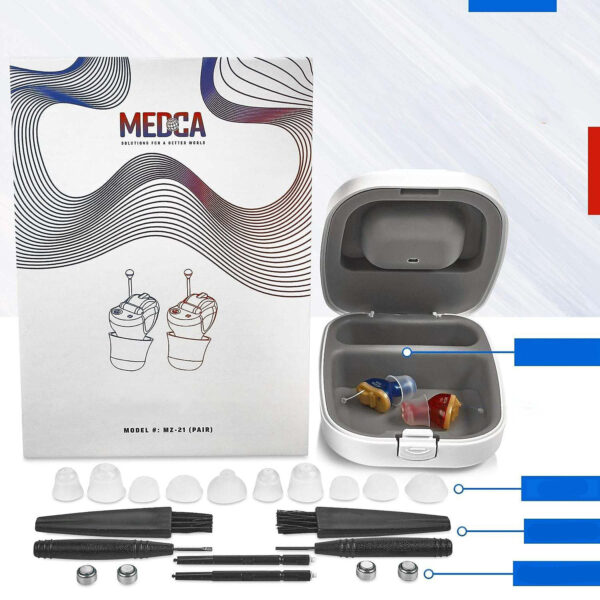 Aparaty Słuchowe MEDca Premium MZ-21 z Aktywną Redukcją Szumów - obrazek 6
