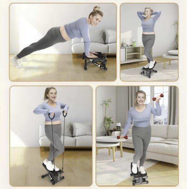 Stepper hydrauliczny HanTao Urządzenie do ćwiczeń nóg, obciążenie do 100 kg - obrazek 5