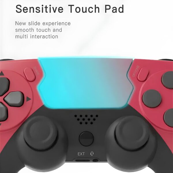 Bezprzewodowy gamepad GAMINJA P48 do PS4/PS3 PC kontroler z wibracjami i trybem turbo do konsol i komputera - obrazek 5