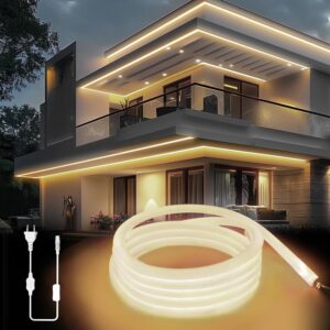 Taśma LED Neon 20m KSIBNW EU-D331 230V IP65 biała neutralna zasilacz