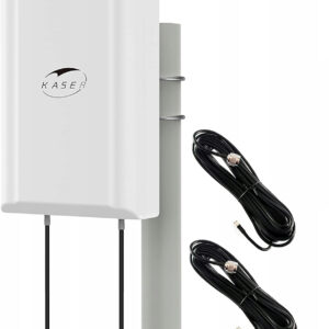NIEKOMPLETNA Antena KASER MIMO LTE 4G 5G 12dBi zewnętrzna z TS9 i kablem