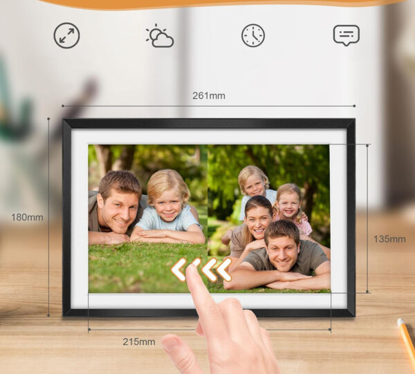 Cyfrowa ramka na zdjęcia 10.1 Apveelveer 32 GB WiFi 1280x800 HD IPS - obrazek 8