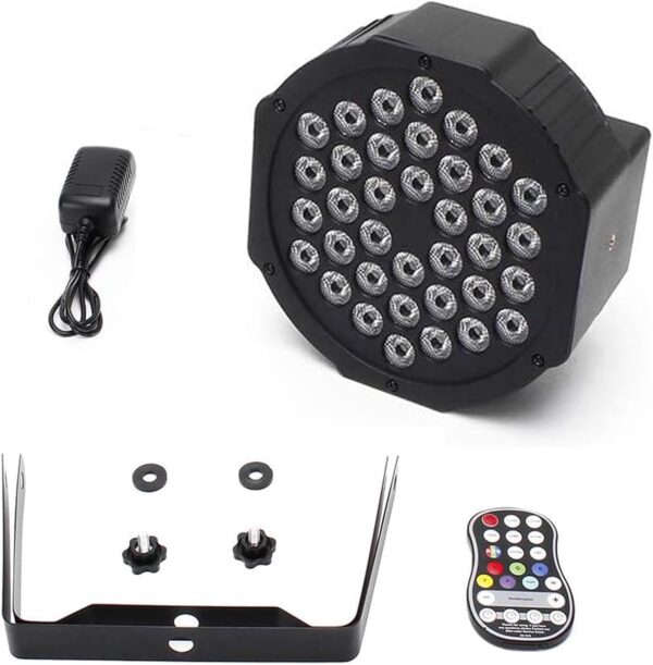 Reflektory LEDx2 ZonQoonz ZQ01104 36W z pilotem 7 trybów świecenia, zestaw - obrazek 7