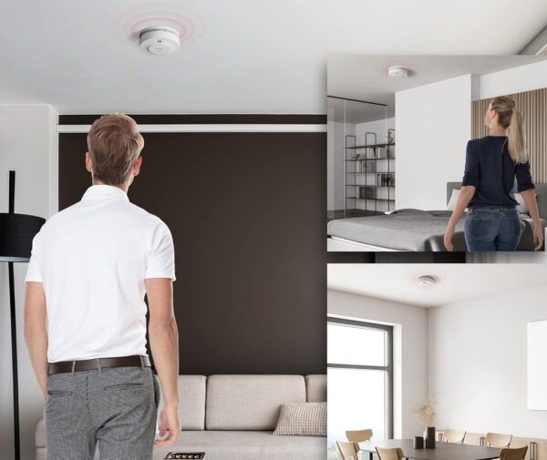 Czujnik dymu X-Sense SD19-W, alarm pożarowy EN 14604 (6 szt.) - obrazek 5