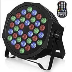 Reflektor LED RGB U`King 4 w 1 z pilotem - oświetlenie na imprezy i eventy