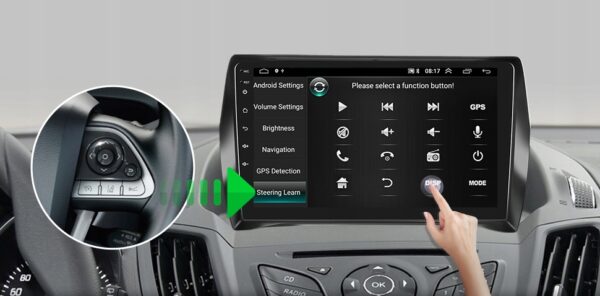 Radio samochodowe NHOPEEW Android dla Forda Kuga,1080p, Wi-Fi, 2х64G - obrazek 8