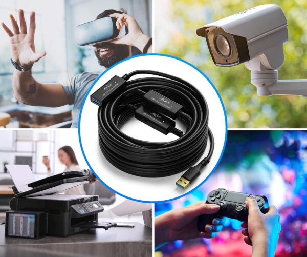 Kabel Mygatti USB 3.0 „tata-mama”, 20 metrów, Niekompletny zestaw - obrazek 4