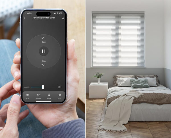 Przełącznik Maxcio SDCS-01 do rolet WiFi z HomeKit Alexa Google 4 szt - obrazek 3
