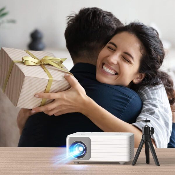 UŻYWANY Mini-projektor AKIYO O1 z Wi-Fi/Bluetooth, Full HD z zadrapaniami - obrazek 5