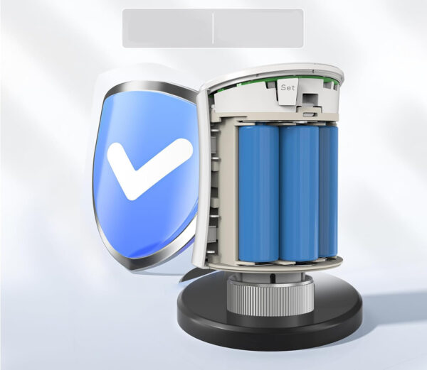 Zestaw 3 termostatów SALCAR WiFi Alexa Google Tuya z bateriami - obrazek 7