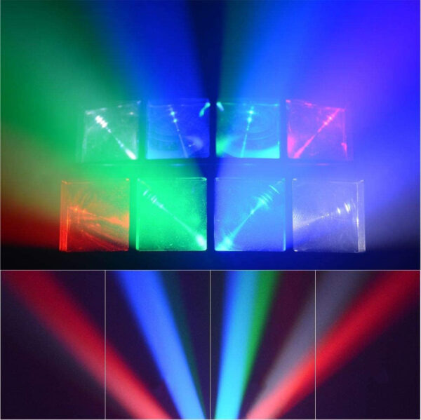 Dyskotekowa lampa Betopper 8x3W RGBW 240V 45W kolorowa lampa sceniczna do imprez z efektami świetlnymi i trybem auto - obrazek 2