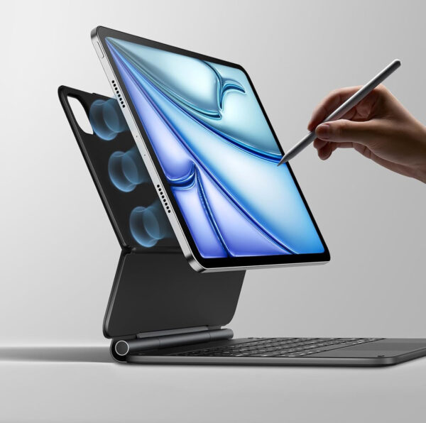 Czarne etui ESR 6B012A do iPada Air 11" (M2, 2024) z klawiaturą QWERTZ, powystawowy - obrazek 4