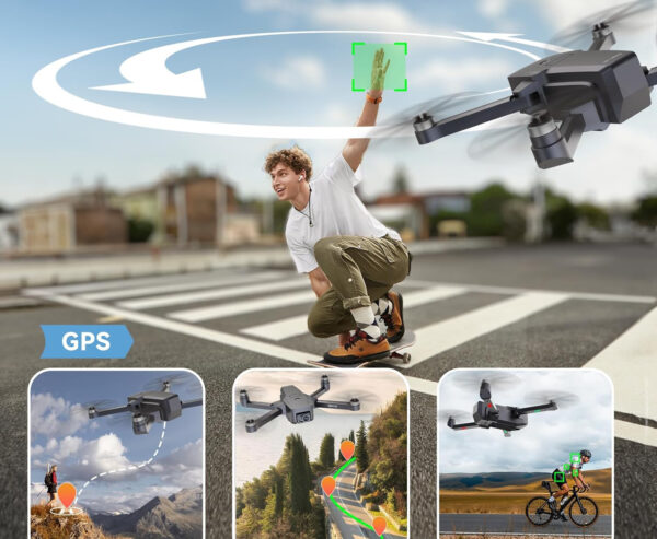 Dron le-idea IDEA36 z kamerą 4K HD, GPS, 5G, czas lotu 36 minut na 2 bateriach - obrazek 7