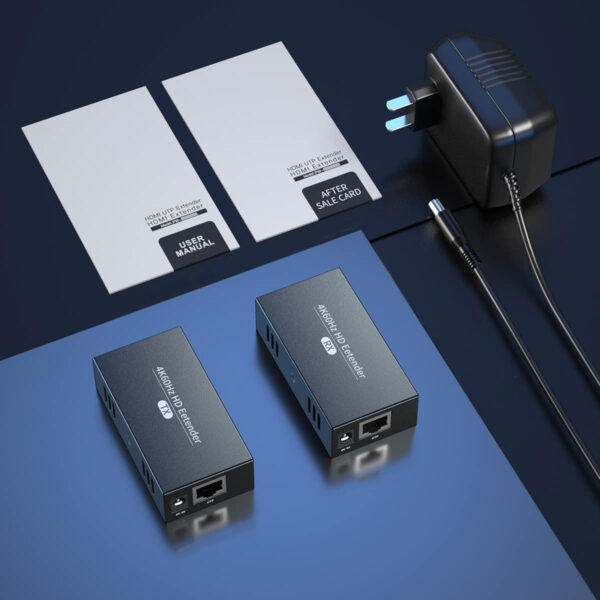 Rozszerzacz 4K HDMI 17,6 x 12,1 x 3,9 cm przedłużacz PWAYTEK sygnału HDMI - obrazek 2