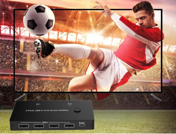 Kontroler KVM 2 Ports USB-C KVM Switch 4K/60Hz, USB-C/HDMI - obrazek 6