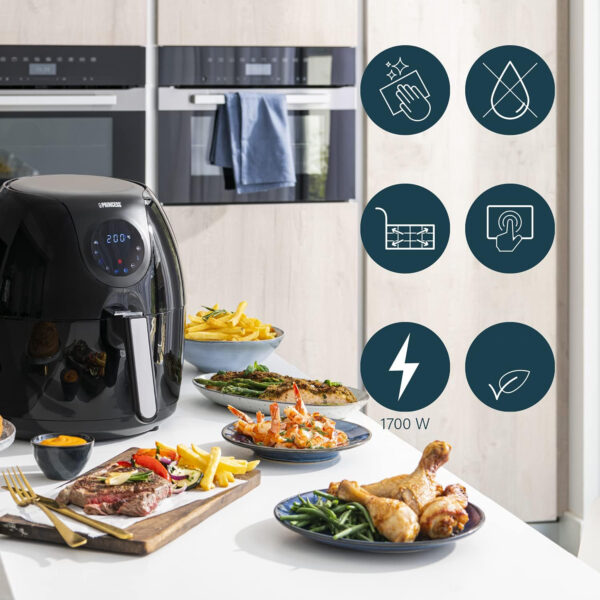 Frytownica beztłuszczowa Princess 182050 5,2L 1800W czarna - obrazek 7
