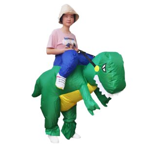 Nadmuchiwany Kostium Zielonego Dinozaura RESTEQ dla Dorosłych na Cosplay