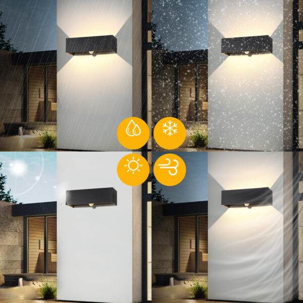 Używany Lampa Kingwen 30W 120° 3000K ciepła biel, czarna 2 szt. IP65 - obrazek 6