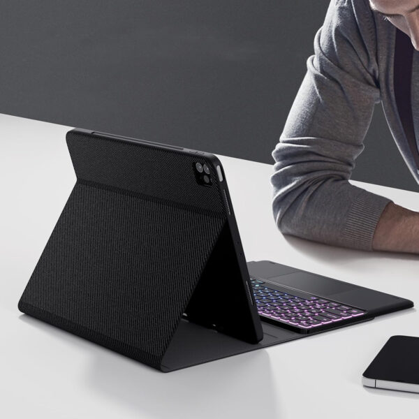 Klawiatura Earto FR150-BK do iPad Pro 12.9" AZERTY bezprzewodowa klawiatura z etui i touchpadem - obrazek 4