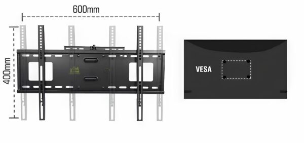 Uchwyt ścienny TV FORGING MOUNT FM9388-B, ramię 42", VESA 600x400 - obrazek 8