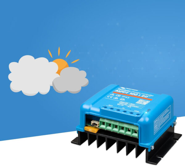 Kontroler ładowania słonecznego Victron Energy BlueSolar MPPT, 100V 20A 48V - obrazek 4