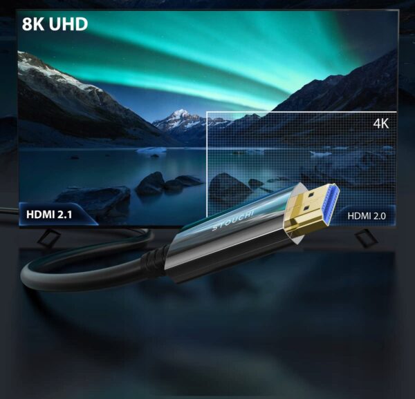 Kabel HDMI Stouchi 8K, 20 metrów, i, 48 Gb/s, 2K144 Hz przewód do monitora - obrazek 5