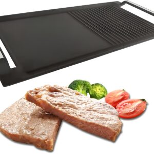 COVERCOOK Patelnia Grillowa Żeliwna 2 Uchwytami Prostokątna