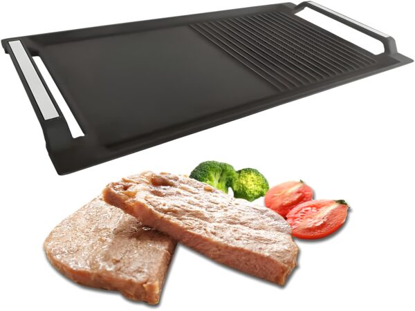 COVERCOOK Patelnia Grillowa Żeliwna 2 Uchwytami Prostokątna