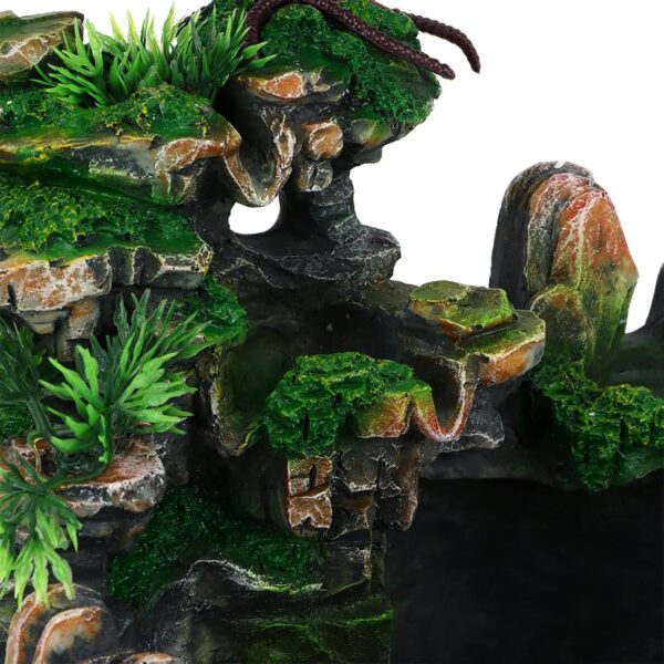 Fontanna Waterfall Decor LED 20 x 20 x 13 cm dekoracyjna fontanna z podświetleniem Ejoyous - obrazek 8